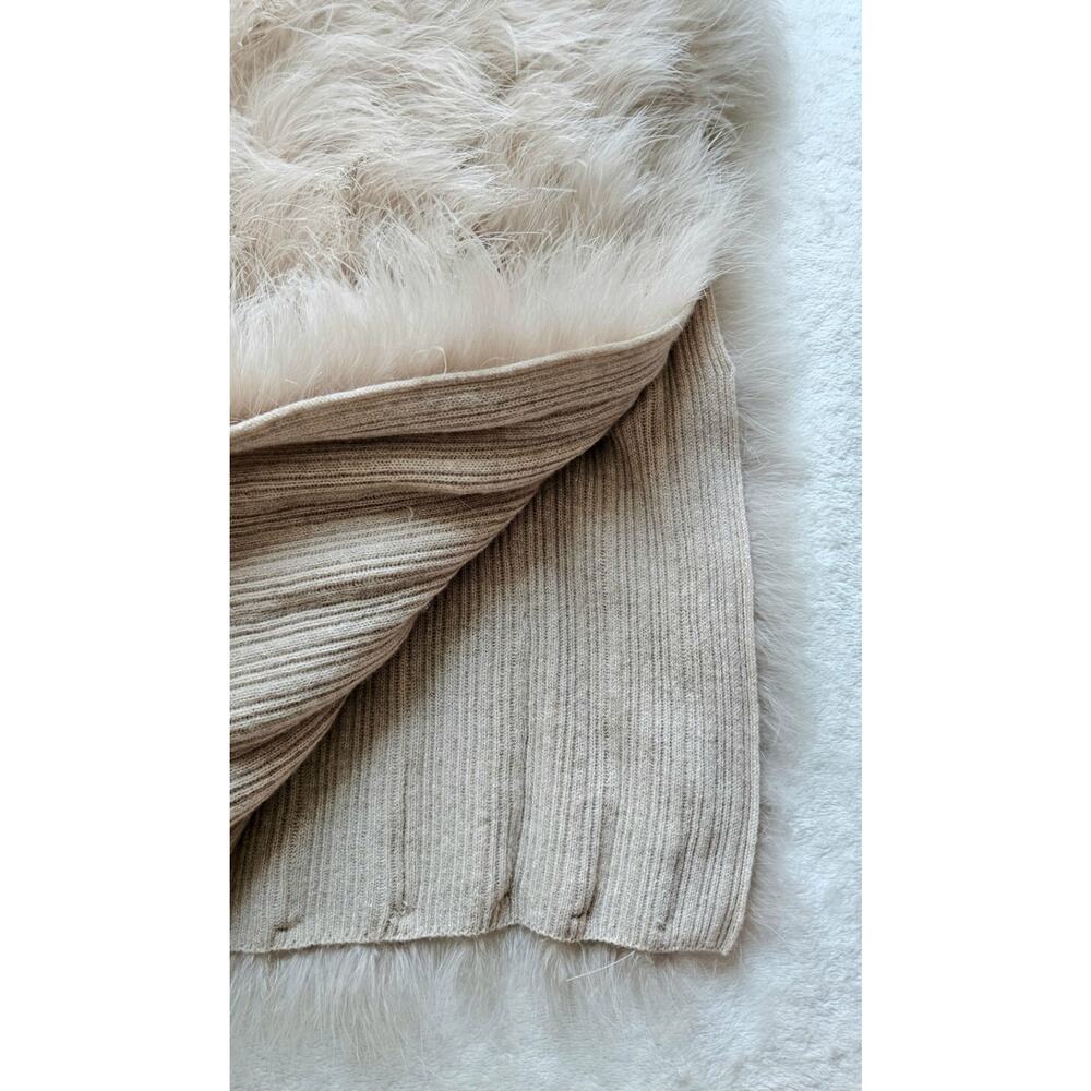 BRUNELLO CUCINELLI stunning! 100% cashmere & ostrich knit vest top $7,800 s/m - Picture 3 of 16